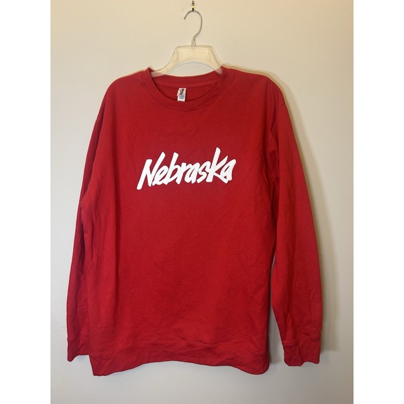 Independent Trading Company Other - Nebraska Cornhuskers Red Cotton Blend Crewneck Sweatshirt Men's 3XL